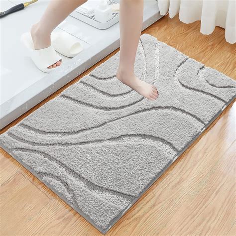 Mainstays 2 Piece Silver Memory Foam Bath Rug Set, Available in