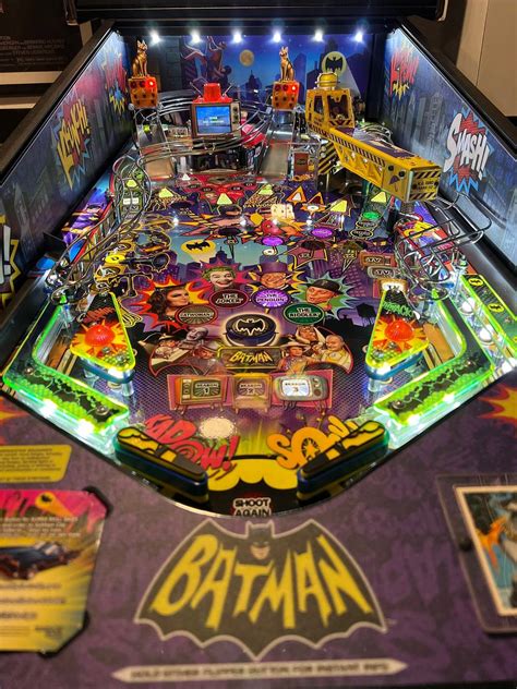 Batman 66 pinball machine for sale  Wear and tear according to age a fun unit to have around