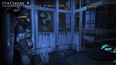 Batman arkham asylum arkham north riddles "Now I see you, now you don't", riddle solution