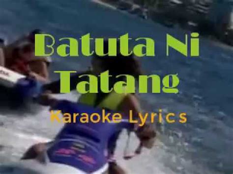 Batuta ni tatang lyrics  Siak Ni Eddie