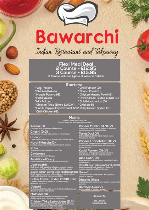 Bawarchi indian cuisine hoover menu  Dessert