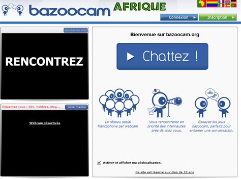 Bazoocam afrique  It is a free video chat platform,