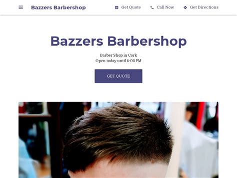 Bazzers barbers cork city opening hours  Opening Hours