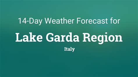 Bbc weather lake garda Lake Como, Italy