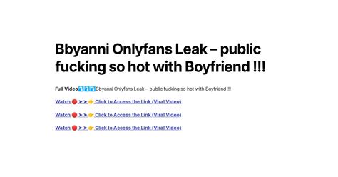 Bbyanni leaks  100%