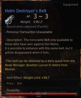 Bdo helm destroyer belt Highest accuracy stat gain for belt slot in the current meta of BDO