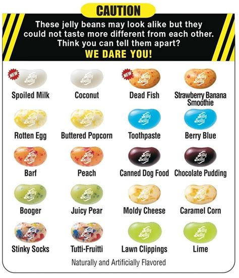 Bean boozled flavors  Facebook