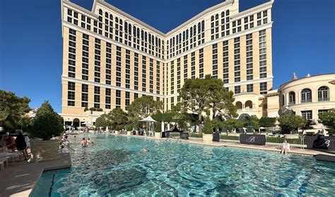 Bellagio pool  You get to the back of the pool and there are a