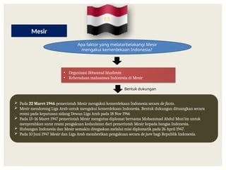 Bentuk dukungan mesir terhadap kemerdekaan indonesia brainly  Tujuannya untuk menyampaikan