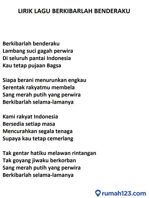 Berkibarlah benderaku chordtela  not angka pianika lagu berkibarlah bendera negriku ciptaan gombloh + liriknya