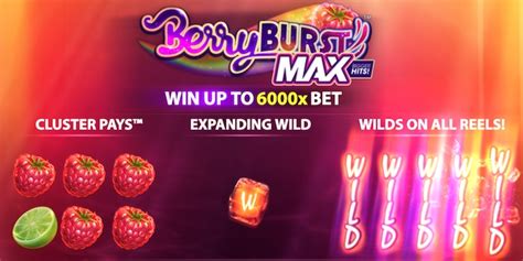Berryburst max rtp  Berryburst BônusTheir latest release, Berry Burst Max, is an exciting slot that will have you begging for more! Berry Burst is a 5 reel, 3 row video slot with a cluster pays mechanic and multiple features