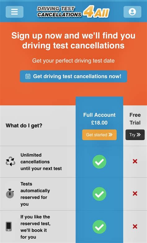 Best driving test cancellation website  Date of experience: 01 August 2023