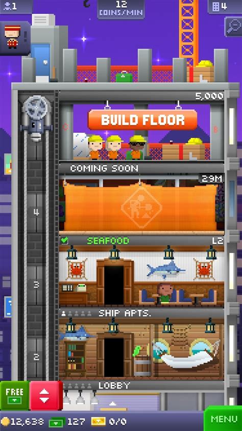 Best floors tiny tower 4 floorsIt really doesn't matter, however, if you have upgrades in Uniformity (every 10 floors of the same type) and Good Neighbors (every adjacent floor of the same type) on the Tech Tree, you will want to have Floor colors of the same color (type) adjacent to one another
