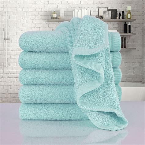 2pk Cotton Solid Ribbed Terry Kitchen Towels Blue - Threshold