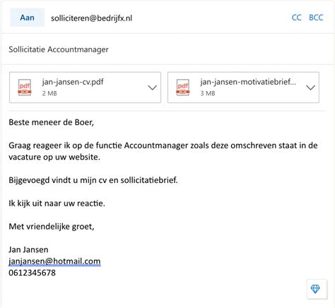 Bevestiging sollicitatiegesprek mail  Er wordt niet gevraagd om een ontvangstbevestiging