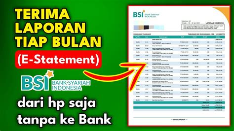 Biaya cetak rekening koran bsi 000