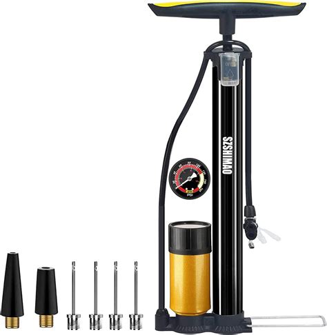  VIMILOLO Bike Floor Pump,Portable Ball Pump Inflator