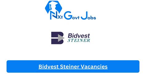 Bidvest steiner vacancies  With the introduction of Bidvest Steiner C