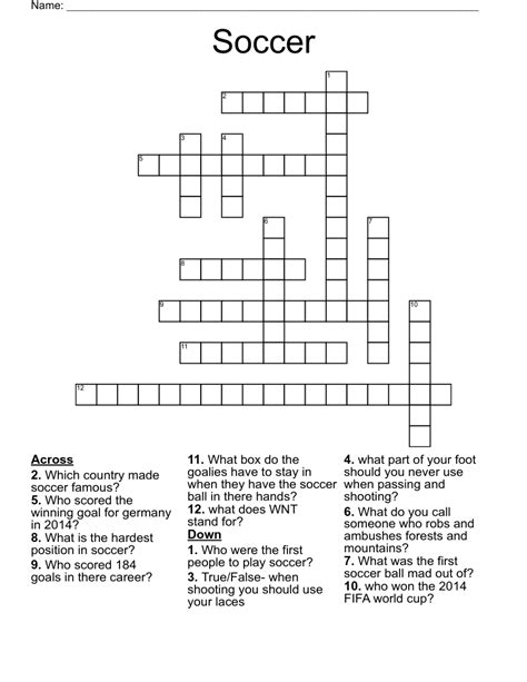 Big apple soccer team crossword clue  November 11 2023; Related Clues