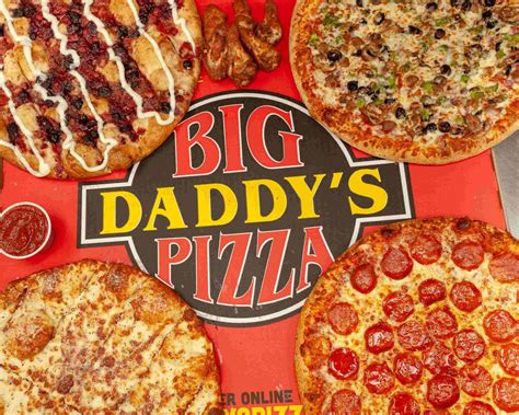 Big daddy's pizza colfax  ETA 45 - 60 min; Delivery Fee $4