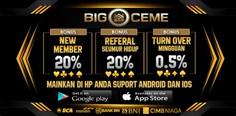 Bigceme link  Bigceme Situs Poker Online Terbaik indonesia Agen Resmi IDN POKER Terpercaya Game Terlengkap Idnplay, DominoQQ, Bandar Ceme Online Daftar Poker Online yang terdapat