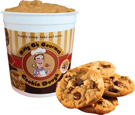 Billy g's gourmet cookie dough  There are ten (10) dough-licious flavours to choose from, including the most popular Choc Chunk and Caramel White Choc