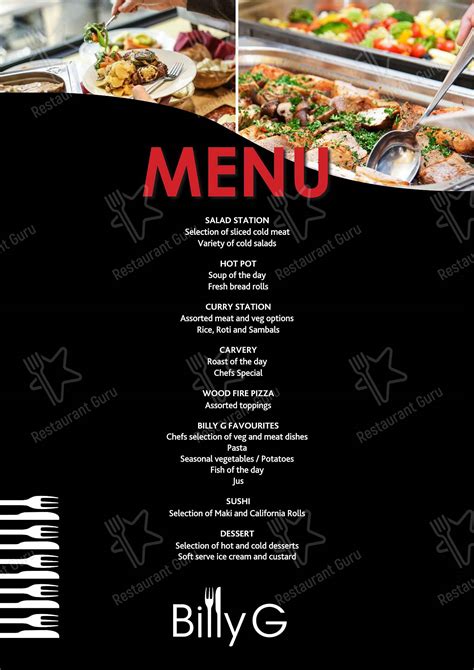 Billy g menu buffet prices 2023  GINGER BUFFET, Fairview Heights - Menu, Prices & Restaurant