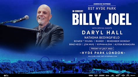 Billy joel concert near me  Tickets are on sale Friday, January 20th at 10am