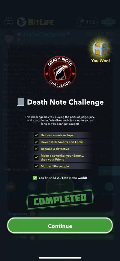 Bitlife death note challenge  Contract 2+ STDs