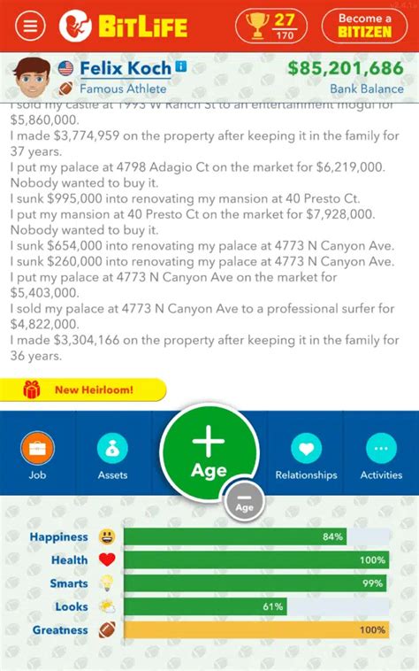 Bitlife rent out property That’ll net your $20 million