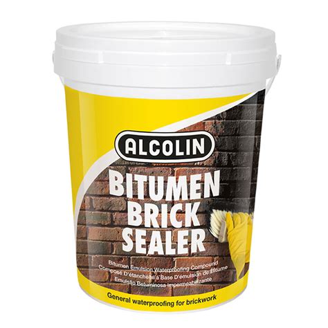 Bitumen brick sealer  You can apply it liberally, since it’s going to need to work its way into the tar