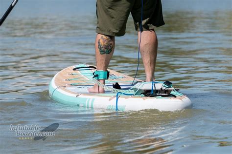 Bixpy paddle board  Small waves, light chop, and a short paddle down the river all suit this hardboard