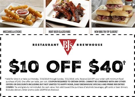 Bj's restaurant coupon code  $15 Off