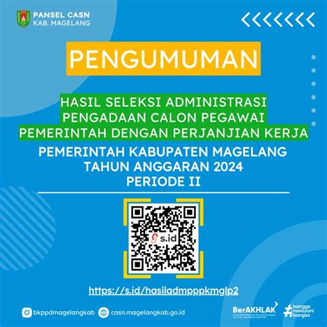 Bkd magelang Pelaksanaan Seleksi Kompetensi Bagi Peserta PPPK Pemerintah Kota Magelang Formasi Tahun 2023