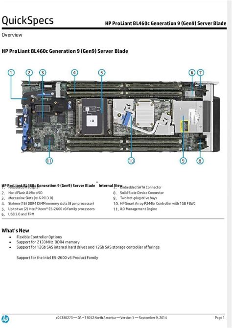 Bl460c gen9 option parts 2 support for a variety of system boot options