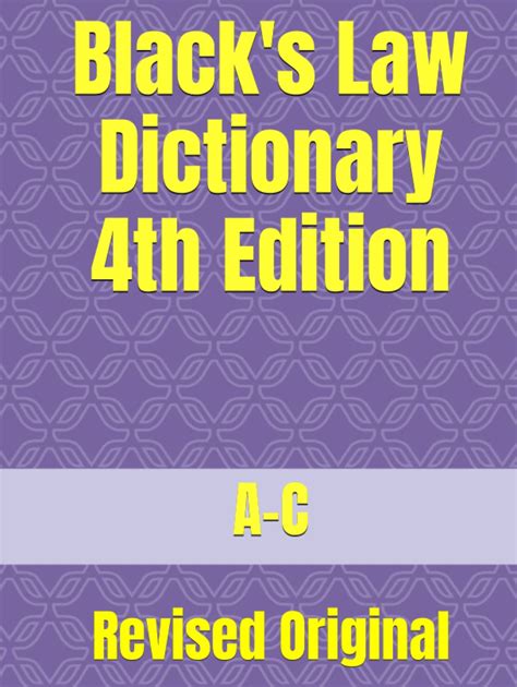 Black law dictionary 4th edition online  Definition & Citations: In practice