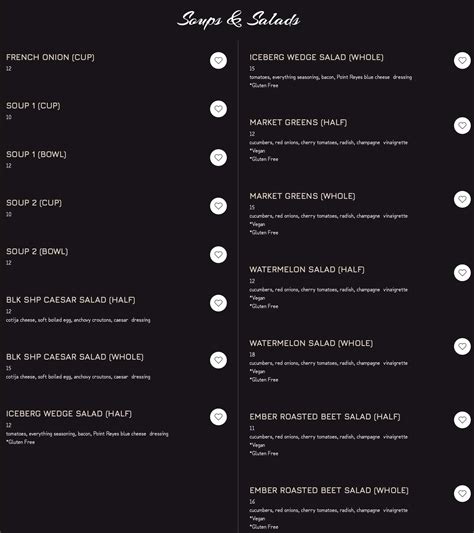 Black sheep menu 00