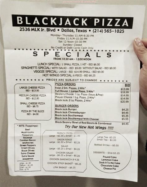 Blackjack pizza south dallas Order food online at Blackjack Pizza & Salads, Tampa with Tripadvisor: See 6 unbiased reviews of Blackjack Pizza & Salads, ranked #755 on Tripadvisor among 2,415 restaurants in Tampa