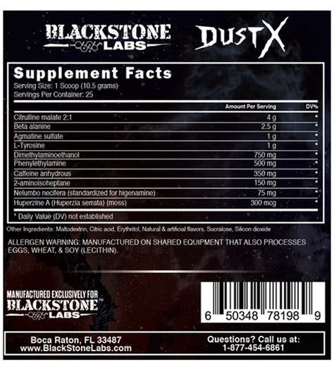 Blackstone labs dust x  UPC: 811836023091