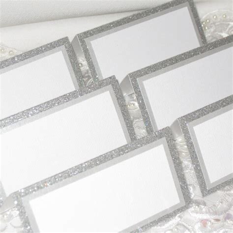 Blank glitter escort cards  Ships from United States