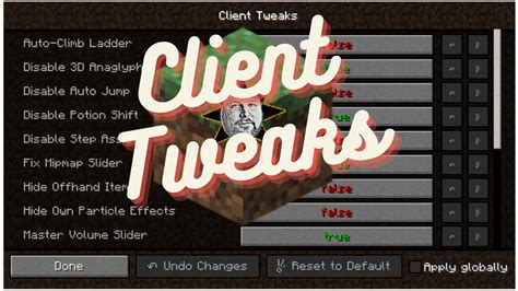 Blanket client tweaks mod The text was updated successfully, but these errors were encountered:Description