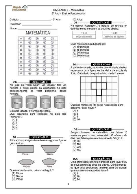 Blog do professor warles matemática 5 ano quiz  Córrego do ouro, Goiás, Brazil Sou professor de Matemática da Rede Estadual de Goiás há 26 anos, lotado no Colégio Estadual Brasil da Cidade de Córrego do Ouro - GO