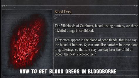 Blood dregs bloodborne  Annalise is the Vilebloods leader