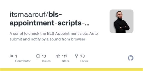 Bls appointment script helper  itsmaarouf / bls-appointment-scripts-helper Star 45