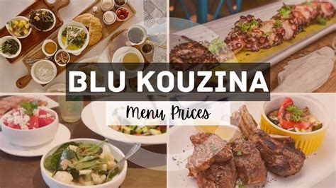 Blu kouzina halal  10 Dempsey Road, #01-21 Singapore 247700 Opening Hours: Monday-Sunday 11:30am-3:30pm, 5:30pm-10pm Blu Kouzina Siglap Menu