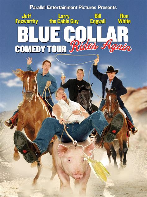 Blue collar comedy deck  The performs tackle funnier topics and the end scene where all of them are on stage are the strongest in the trilogy