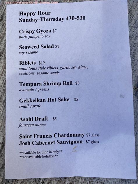 Blue gingko blackhawk menu  Chicken teriyaki, lettuce wraps, california roll, miso soup, green salad, rice