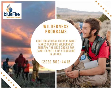 Bluefire wilderness  blueFire combines clinical expertise, family, animal, wilderness, and adventure therapy in their program, providing an approach to treatment that produces long-lasting, internalized change