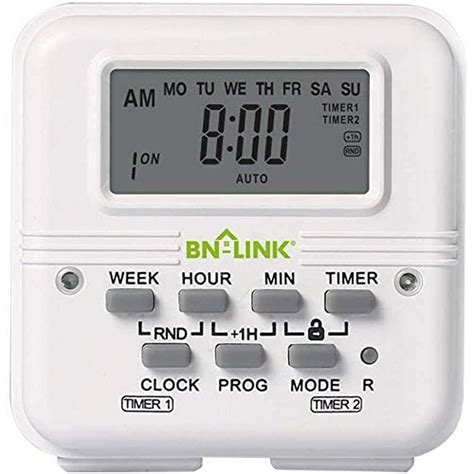 8 Outlet Strip Surge Protector with 7-Day Digital Timer BN-LINK