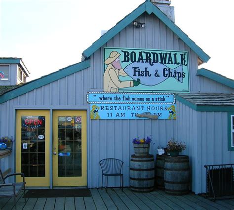 Boardwalk fish and chips coos bay  This is a wide boardwalk along the river